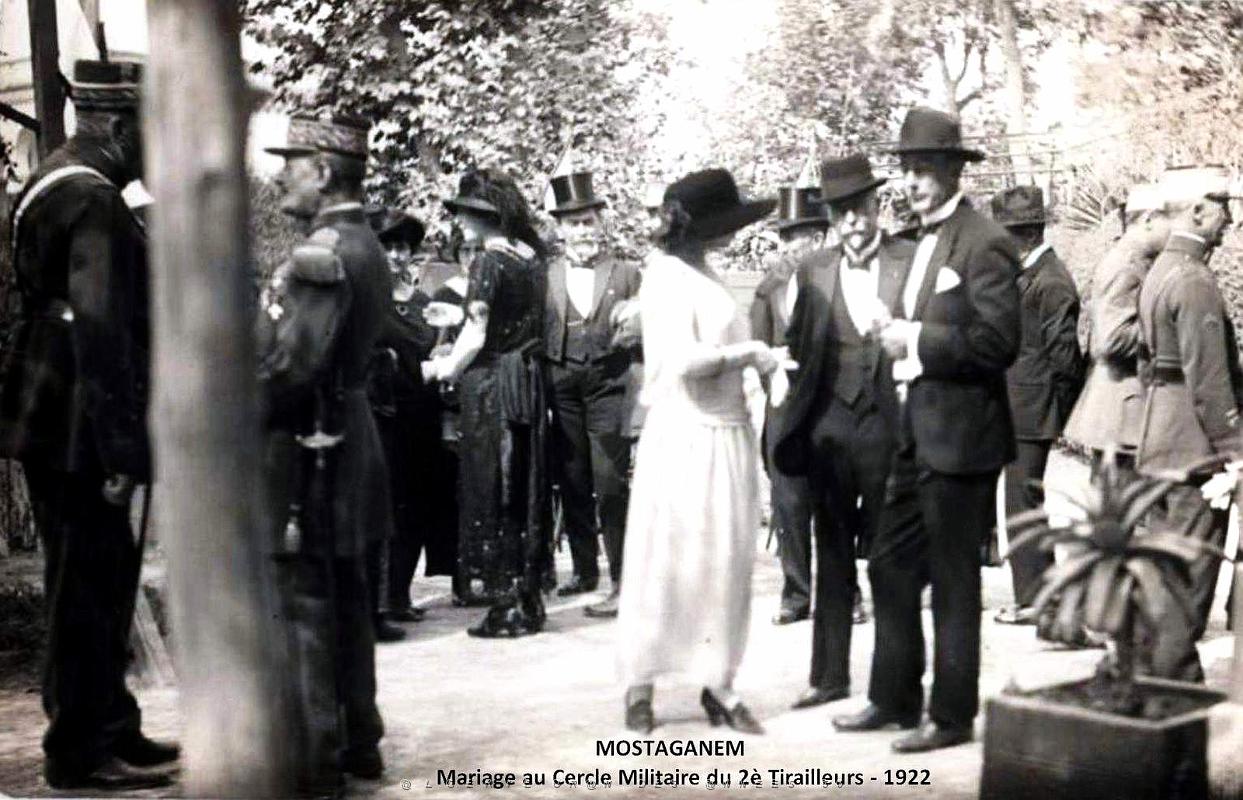 Mostaganem - Mariage au Cercle Militaire du 2e Tirailleurs - 1922.jpg